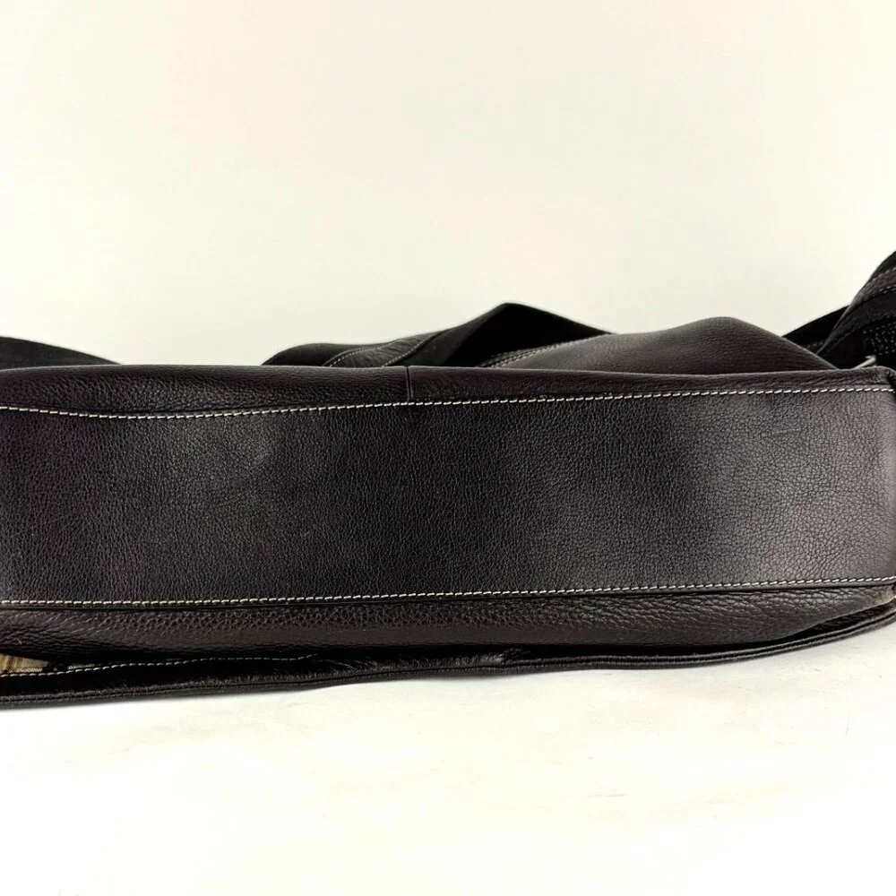Levenger Fine Leather Messenger Bag 16x13